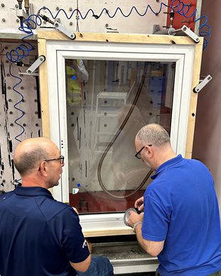 Hardware forms a vital part of air and water tests, ensuring good compression is maintained, and air and water kept at bay